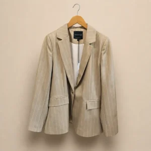 Blazer rayé doré – Eva Kayan