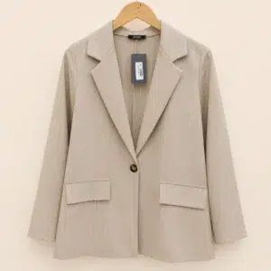 Blazer beige rayé – Zepeline