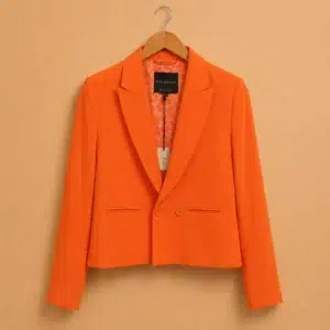 Blazer court orange vif – EVA KAYAN