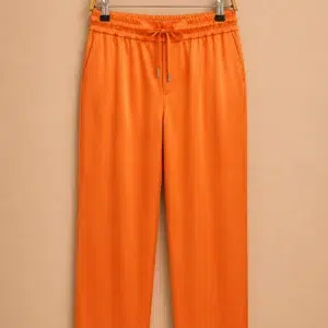 Jogpant fluide orange solaire – Eva Kayan