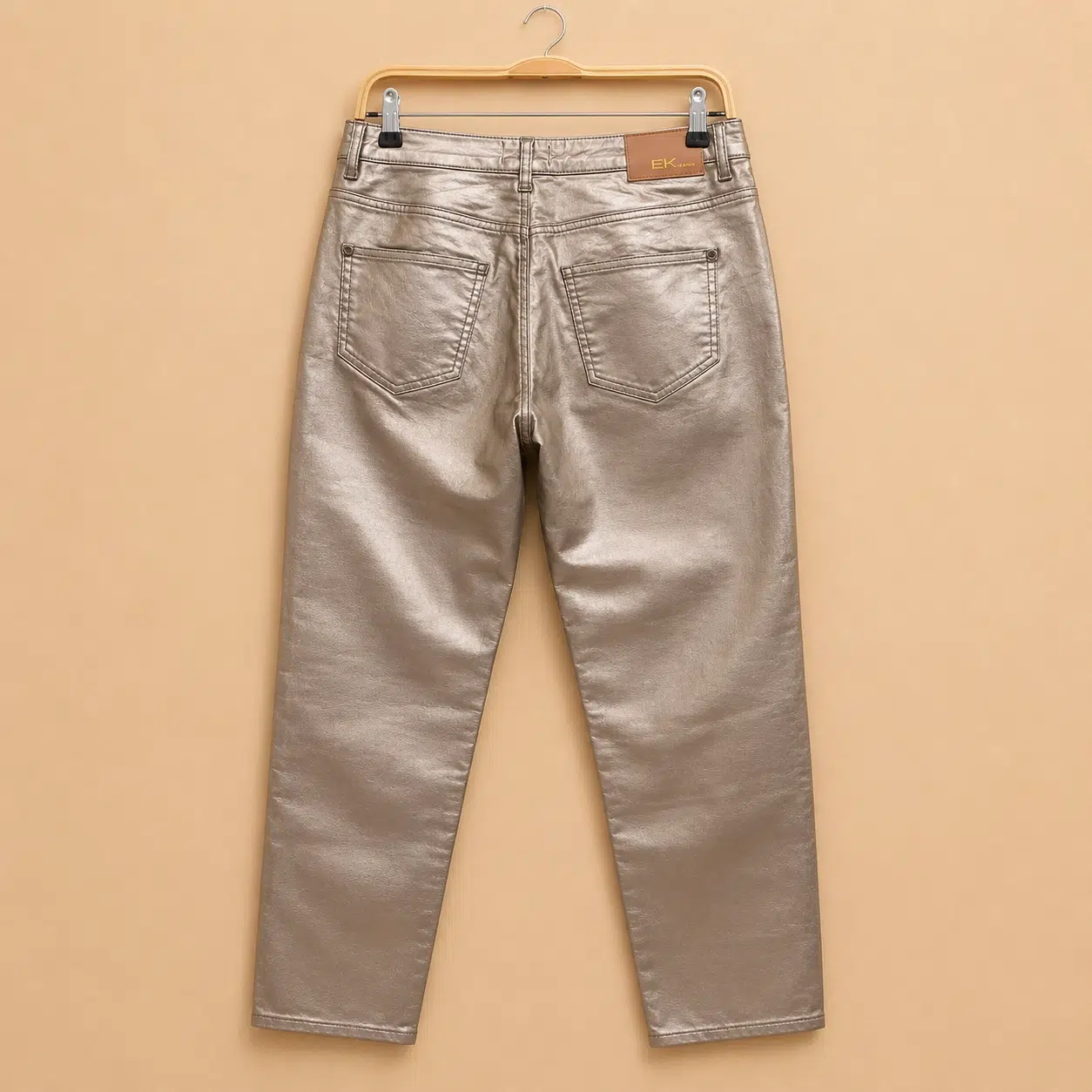 Pantalon skinny métallisé silver – Eva Kayan – Image 3