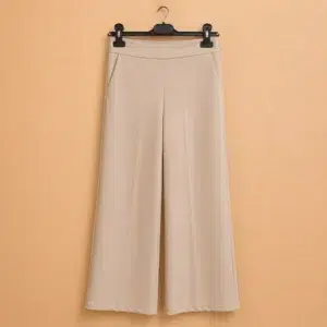 Pantalon large fluide beige – Zepeline