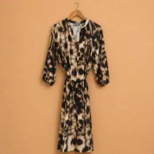 Robe longue imprimé artistique – Geisha