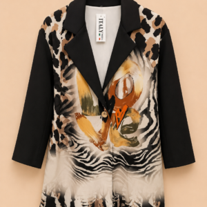 Veste imprimée artistique – Italy Moda