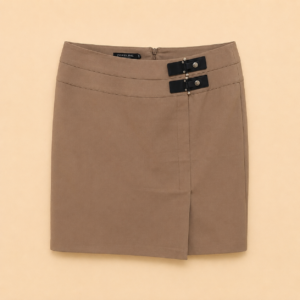 Jupe portefeuille Zepeline Elea – Beige taupe – Taille L
