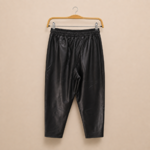 Jogpant noir en similicuir – Leg Vanilla