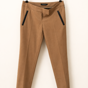 Pantalon Zepeline Edline camel – détails effet cuir